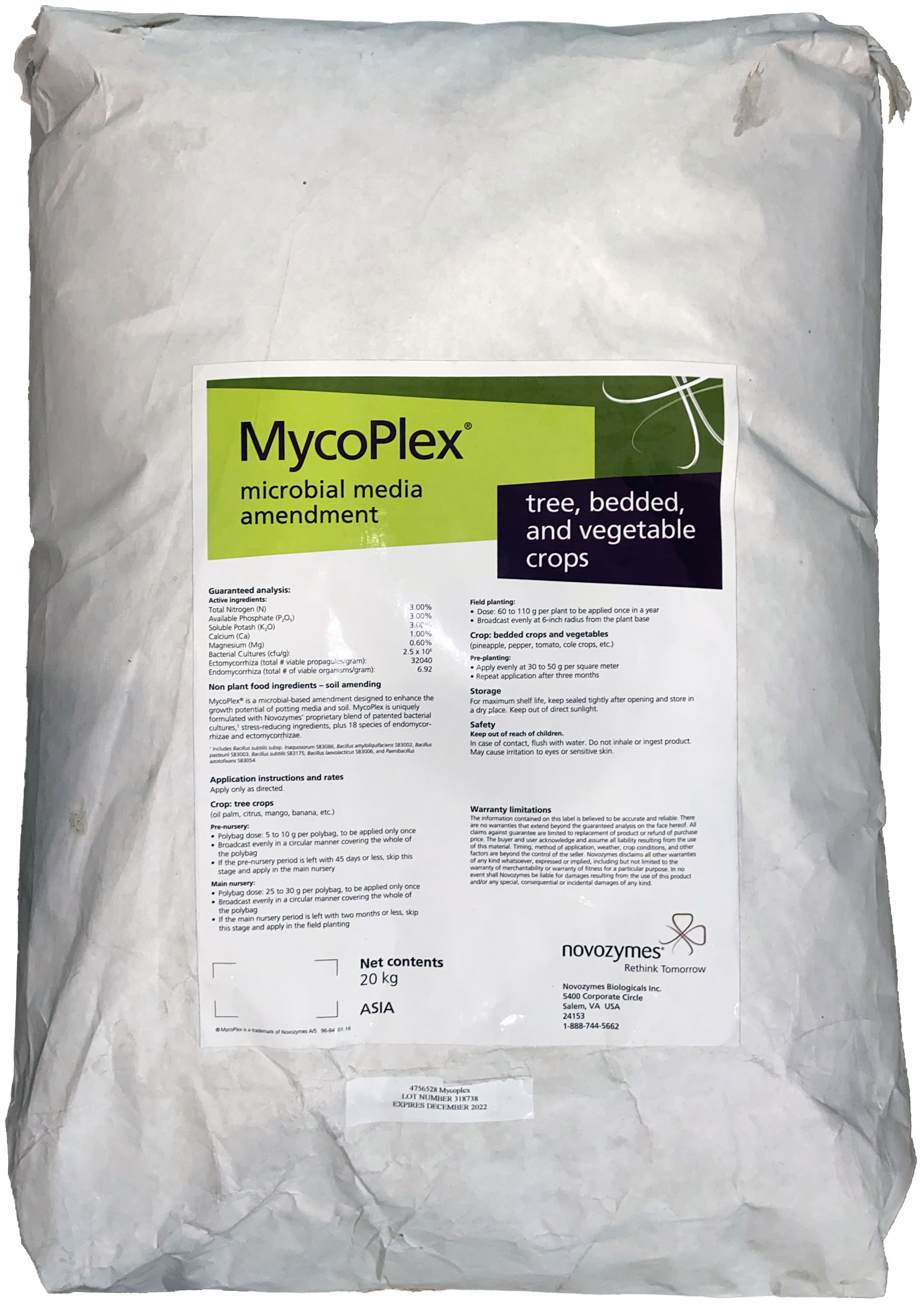 MycoPlex®, a biofertilizer specifically developed to enhance growth in oil palm